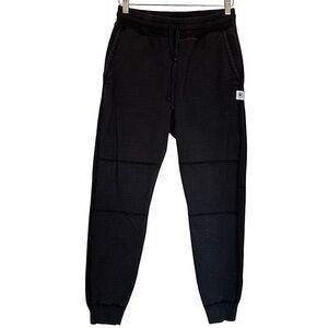 Reigning Champ Men’s Size Small Double Knee Black Fleece Jogger